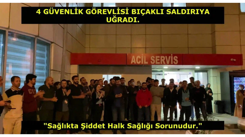 HEP-SEN Sağlıkta Şiddet Şişli Etfal Eğitim ve Araştırma Hastanesi Basın Açıklaması